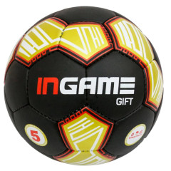 Мяч ф/б INGAME GIFT черный/красный/золотой р.5