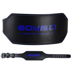 Пояс т/а BoyBo Legend BB700 черный/синий кожа S