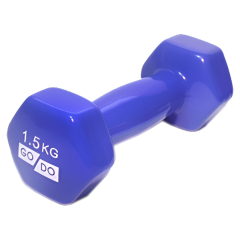 Гантель для фитнеса SPRINTER GO DO винил 1,5кг, синий