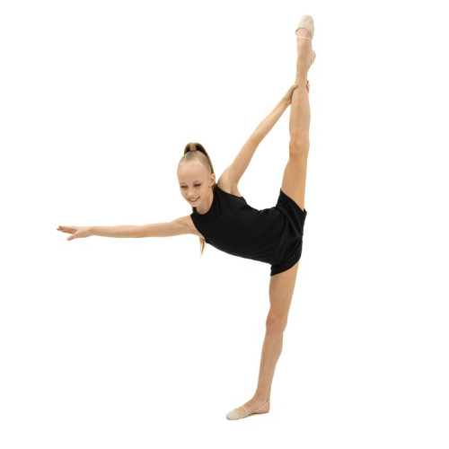 Шорты детские GRACE DANCE хлопок 95%, эластан 5%. Цвет черный, р.34 (871426)