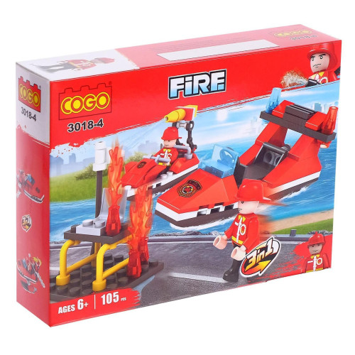 Игра КОНСТРУКТОР COGO Огнеборцы 86 детали (2639763)