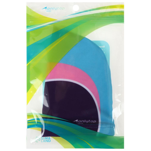 Шапочка для плавания ONLYTOP SWIM, тканевая, обхват 46-52см (4135192)