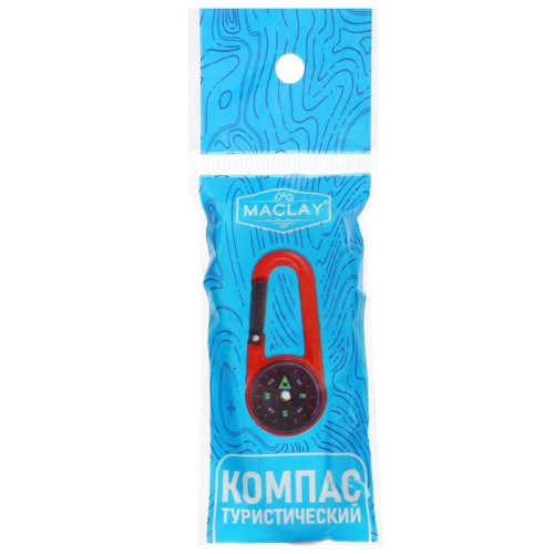 Компас MACLAY 2603, d=3 см с карабином (251245)