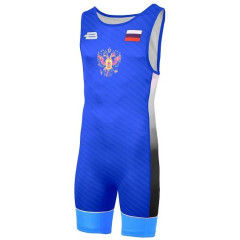 Трико борцовское BOYBO PROFI р.S синий