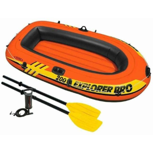 Лодка INTEX 58357 EXPLORER PRO 200, комплект:весла пластик 122см., насос ручной.