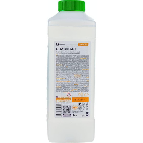 Средство для бассейнов CRYSPOOL Coagulant  1л GraSS (для осветления воды) (150004)