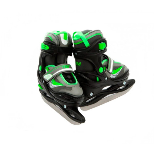 Коньки раздвижные TECH TEAM TIM ICE р.30-33 green