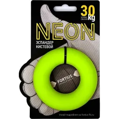 Эспандер кистевой FORTIUS Neon 30 кг, желтый