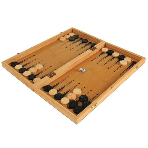 Игра настольная 3 в 1 КОРОЛЬ (нарды, шахматы, шашки, 39 х 39 см) ( 2566621)