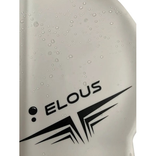 Шапочка для плавания ELOUSE EL005, силиконовая, белая