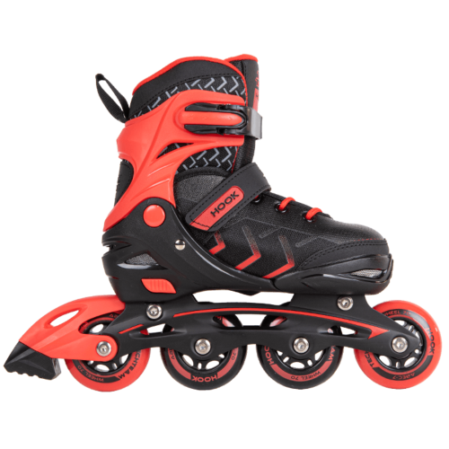 Коньки роликовые TECH TEAM HOOK цв.красный, р.30-33
