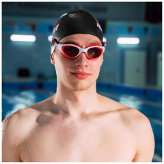 Очки для плавания ONLYTOP, взрослые + беруши (7656436)