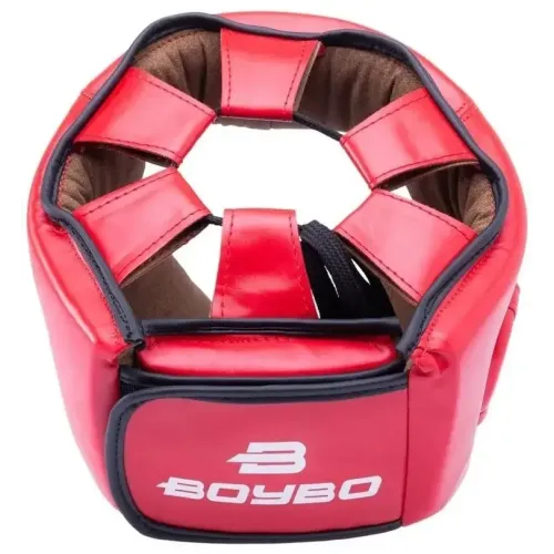 Шлем боксерский BOYBO Winner Flexy BP2004 красный р. L (закрытый)
