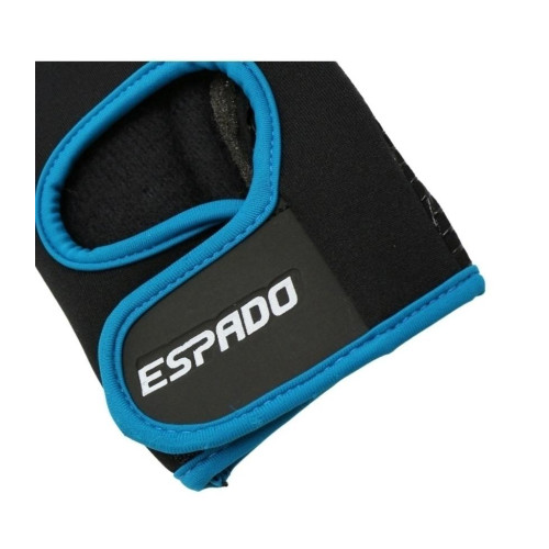 Перчатки для фитнеса ESPADO ESD001, черный/синий, р. M