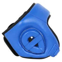 Шлем боксерский RUSCOSPORT с усилением,  р. L, цв. синий