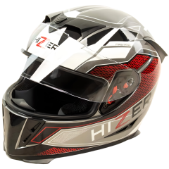 Шлем мото интеграл HIZER J5311 (L) gray/white (14704)