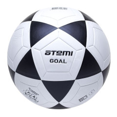 Мяч ф/б ATEMI GOAL PVC бел/чёрн., р.5, ламинированный