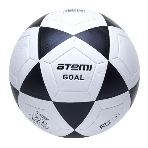 Мяч ф/б ATEMI GOAL PVC бел/чёрн., р.5, ламинированный