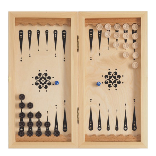 Игра настольная 2 в 1 Казаки (шашки, нарды) 40х40 см (44159759)