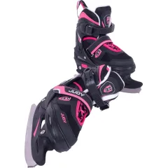 Коньки раздвижные TECH TEAM JUDY р.39-42  black/pink