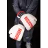 Перчатки боксерские RUSCOsport детские, кож.зам., 6 OZ, белый/красный