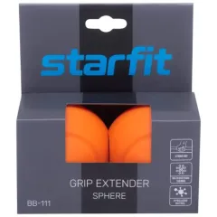 Расширитель хвата комплект STARFIT BB-111, d-25 мм, сфера, оранжевый, 2 шт (29682-45589)