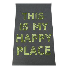 Коврик для йоги ESPADO ES2124-2 (173х61х0,3) серый, зеленый принт