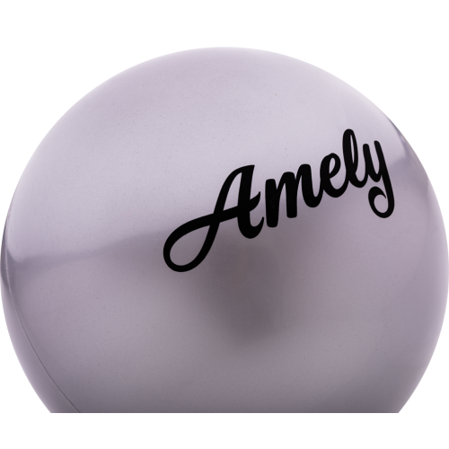 Мяч для художественной гимнастики однотонный AMELY AGB-
101, d-19 см, PVC, серый