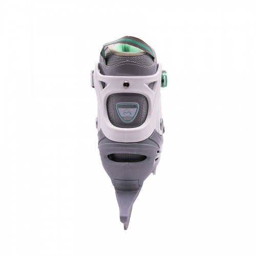 Коньки раздвижные VIRTEY SITI BW-167 р. 35-38. Цвет: серый/зеленый