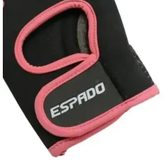 Перчатки для фитнеса ESPADO ESD001, черный/розовый,  р. M