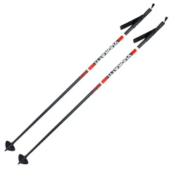Палки лыжные VUOKATTI 120 Black/Red 100% стекловолокно