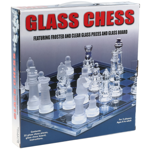 Игра настольная ШАХМАТЫ стеклянные, 35х35 (9378974)