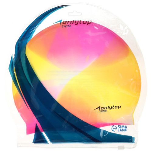 Шапочка для плавания ONLYTOP SWIM силикон (737233)