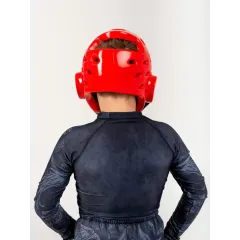 Шлем для тхэквондо BoyBo Premium BHT44 цв. красный, р. M
