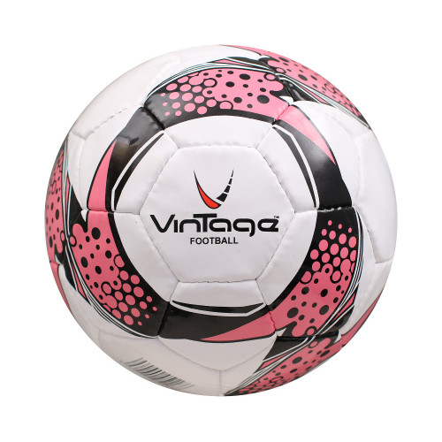 Мяч ф/б VINTAGE Football 118, белый/черный/розовый, р.5