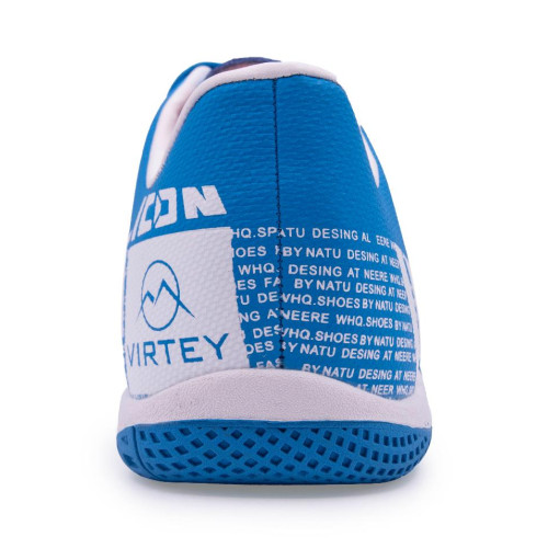 Бутсы ф/б VIRTEY INDOOR 21811 ICON, иск.кожа, цв. голубой, р.37