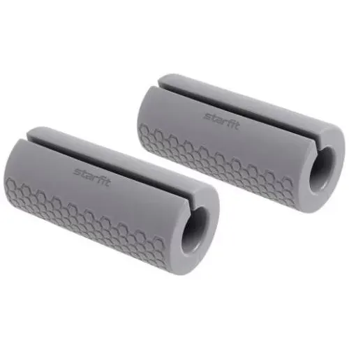 Расширитель хвата комплект STARFIT Pro BB-110, d-25 мм, цилиндрические, серый, 2 шт (46338-72583)
