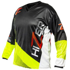 Джерси/футболка для мотокросса  HIZER / Neon-Green/White (XL) 15016