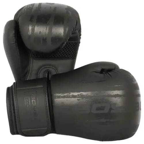 Перчатки боксерские BOYBO Stain BGS322 флекс, черный , р-р, 6 OZ