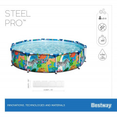 Бассейн BEST WAY 56985 каркасный Steel Pro 305х66см, 4062 л