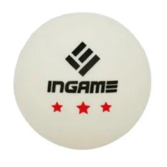 Мячи для н/т INGAME IG020 3*,  3 шт, белый