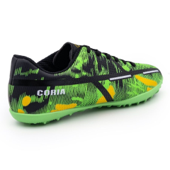 Бутсы ф/б VIRTEY TURF 23876, иск.кожа, цв. зеленый/черный, р.37