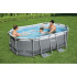Бассейн BEST WAY 5614A Power Steel Oval Pool каркасный 305x200х84см 3668л