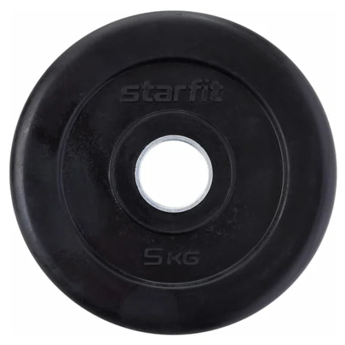 Диск обрезин. STARFIT BB-202  5 кг, d=26 мм, черный