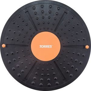 Гимнастический диск TORRES AL1011 диаметр 40 см., нескользящее покрытие, черный/оранжевый (балансирующий )