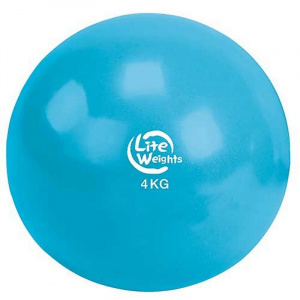 Медбол Lite Weights 1704 4кг (голубой)