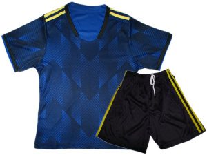 Форма футбольная SPRINTER TEA, синий/черный/желтый, р. 46 (00851)