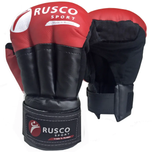 Перчатки для рукопашного боя RUSCOsport, к/з, красн. Oz 2
