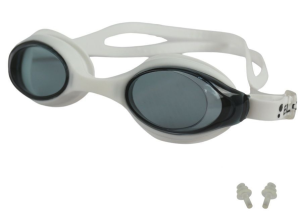 Очки для плавания ELOUS YG-2200, цв. черный/белый