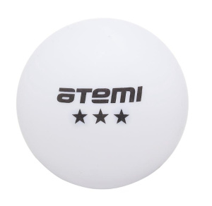 Мячи для н/т ATEMI ATB302 3* бел 6 шт